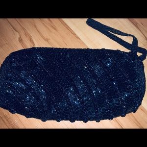 Beaded evening bag.